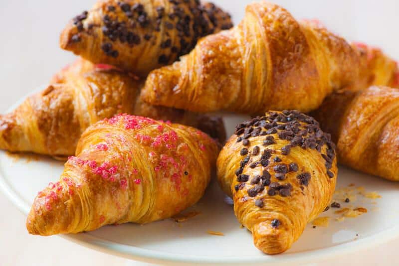 The croissant is a staple of French bakeries and a popular breakfast item enjoyed around the world