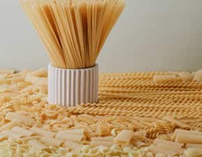 Different types of pastas