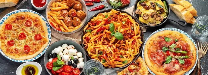 Dishes from Italy