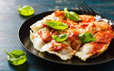 Ravioli is a type of filled pasta. It consists of two layers of thin pasta dough enclosing a filling that can range from meats to cheeses to vegetables